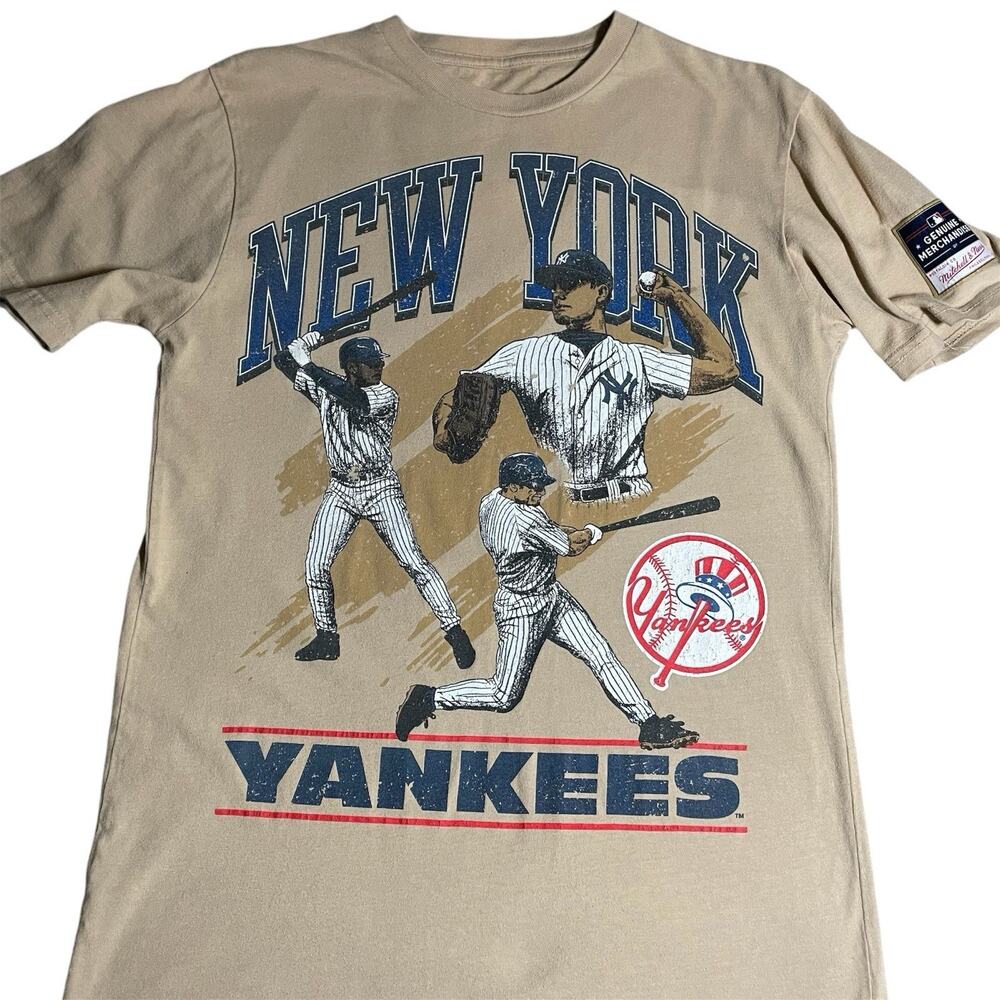 Mitchell Ness New York Yankees T Shirt Medium MLB World Series